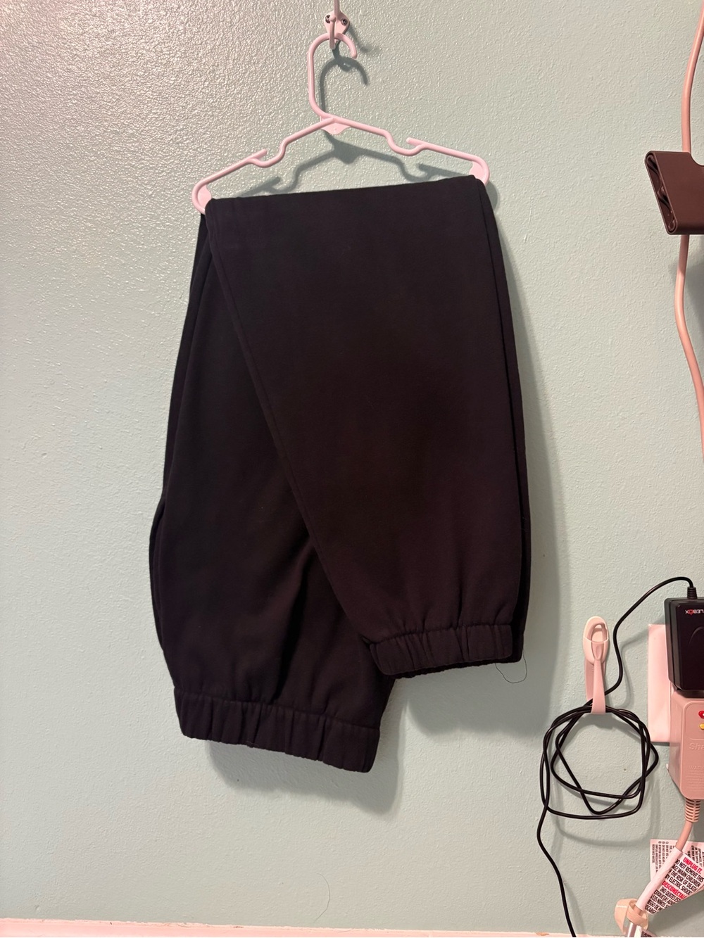 Hollister Black Fleece Jogger Pants